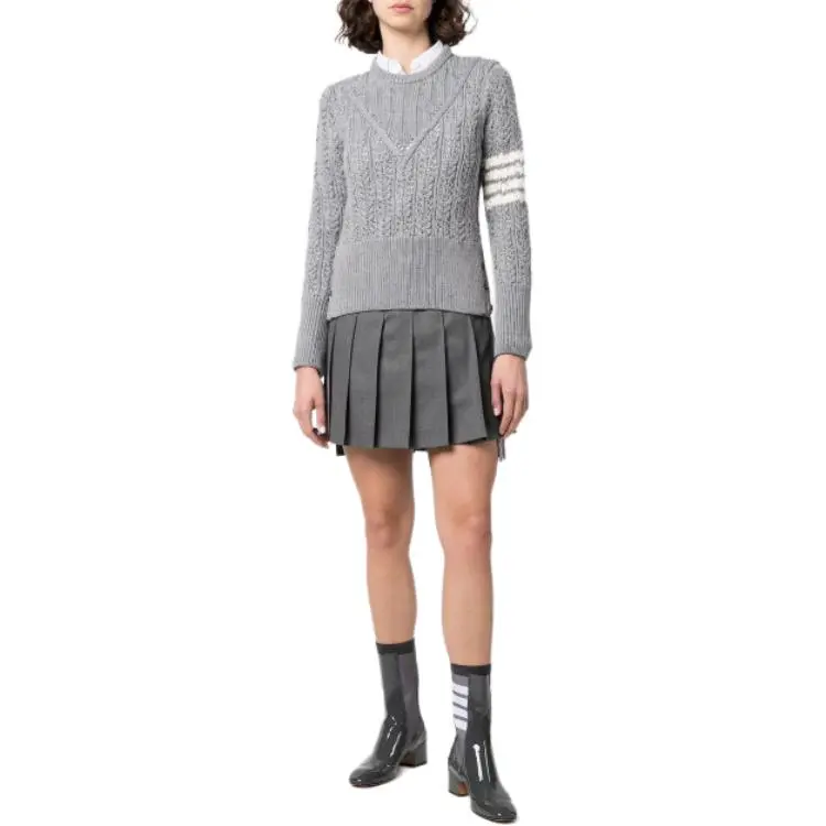 THOM BROWNE· SS22 Sweater Women's Gray-2