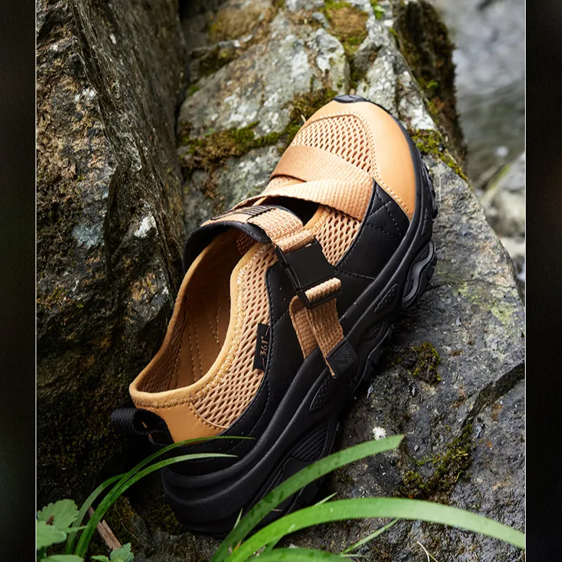 361° Cushioning Wear Resistant Low Top Outdoor Shoes Men's Yellow Black-3