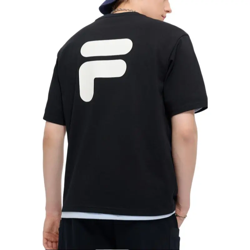 FILA FUSION T Shirt Unisex Jet Black-3