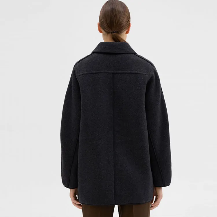 THEORY THEORY Designer Co authored Collection Coats Women's Charcoal Gray-2