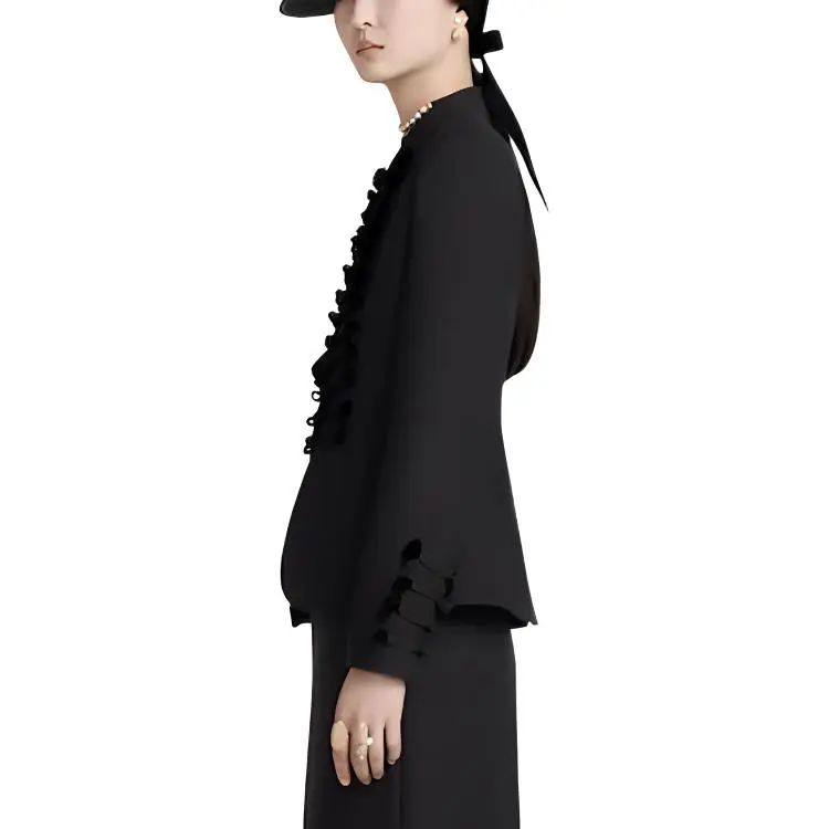 DIOR FW22 Business Suit Coat Women's Black-4