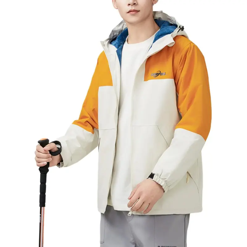 361° Jackets Coats Men's Extremely Yellow Orange/Wool White-3