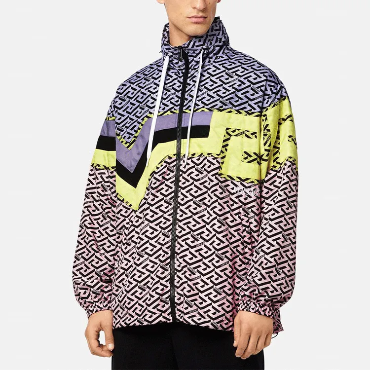 VERSACE Two Tone Mongram Windbreaker-2