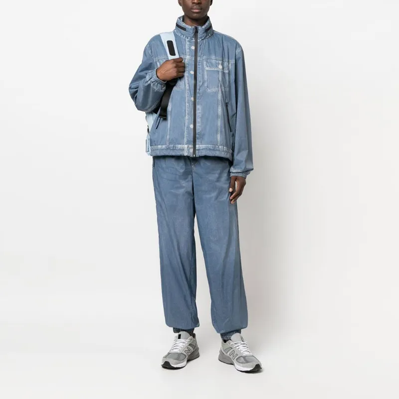 DIESEL Knitted Sweatpants Women's Light Blue-1