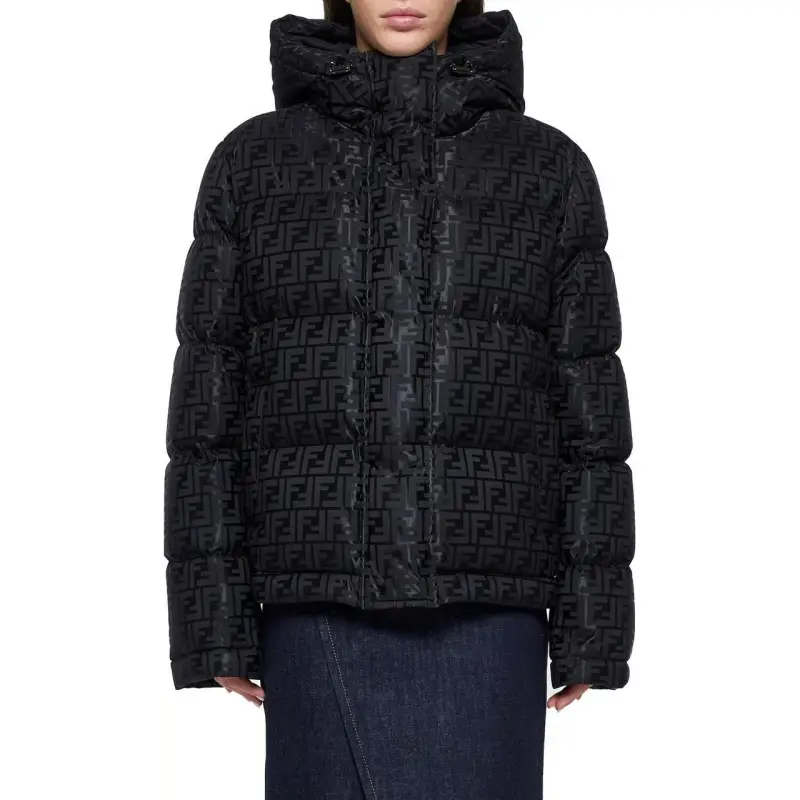 FENDI Ff Jacquard Hooded Jacket-2