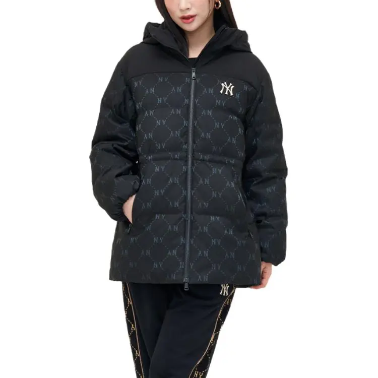 MLB New York Yankees Down Jacket Women's Black-2
