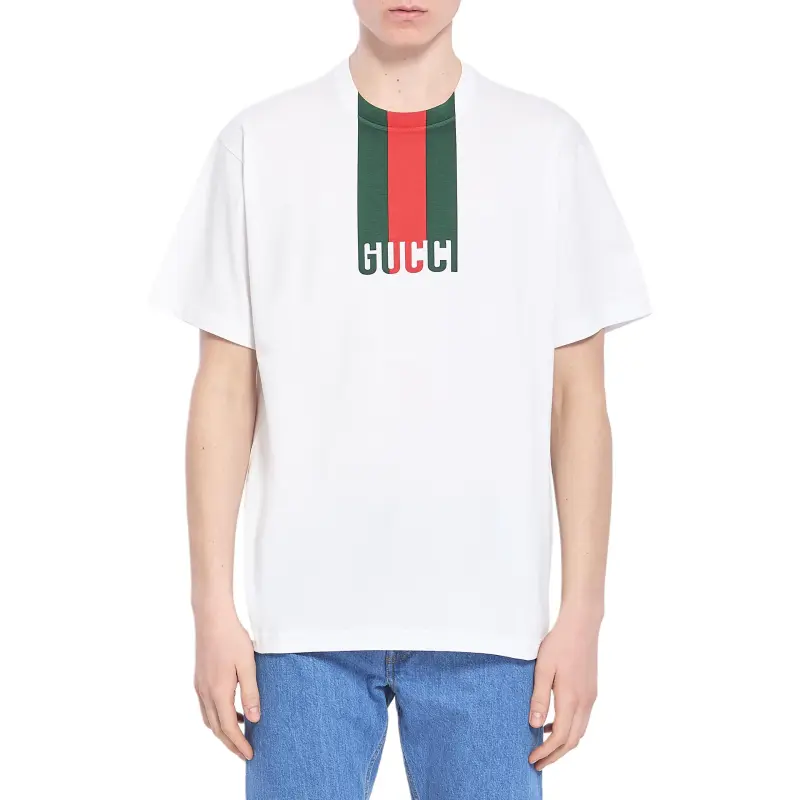 GUCCI Web detail T shirt-2