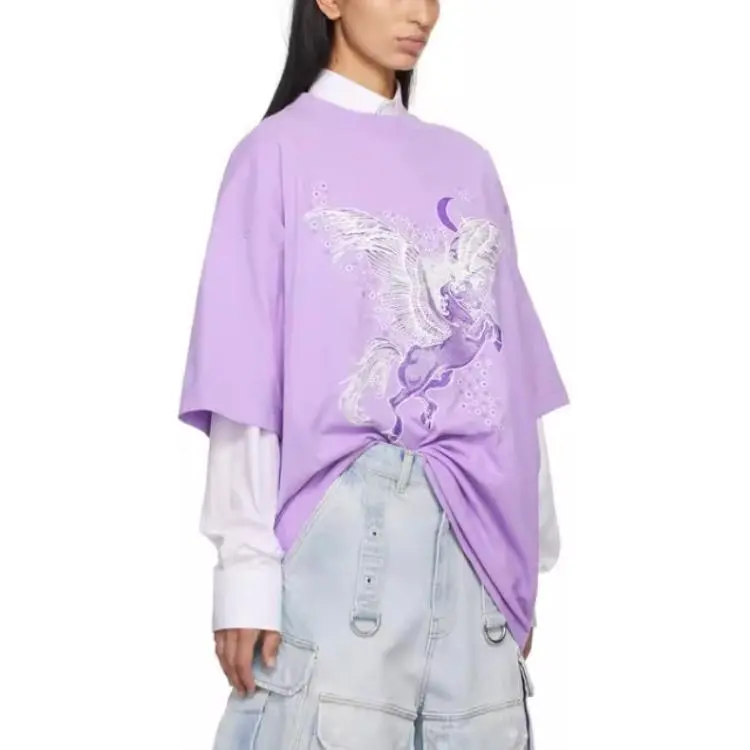 Vetements T Shirt Unisex Purple-3