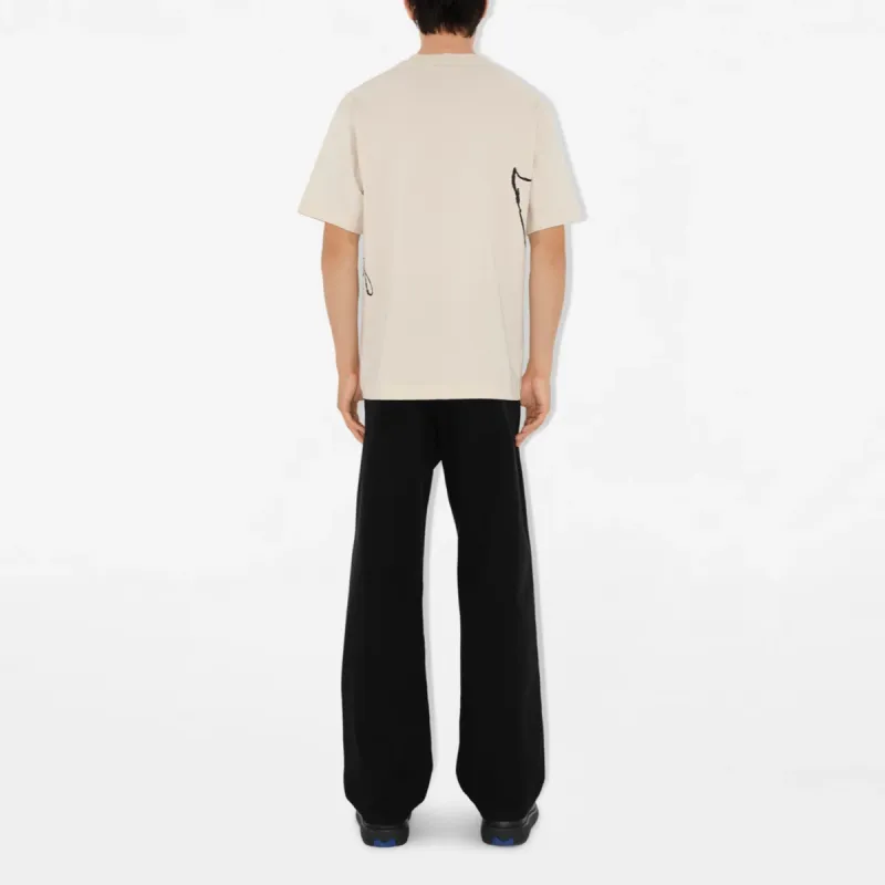 Burberry T Shirt Men's Almond Beige-3