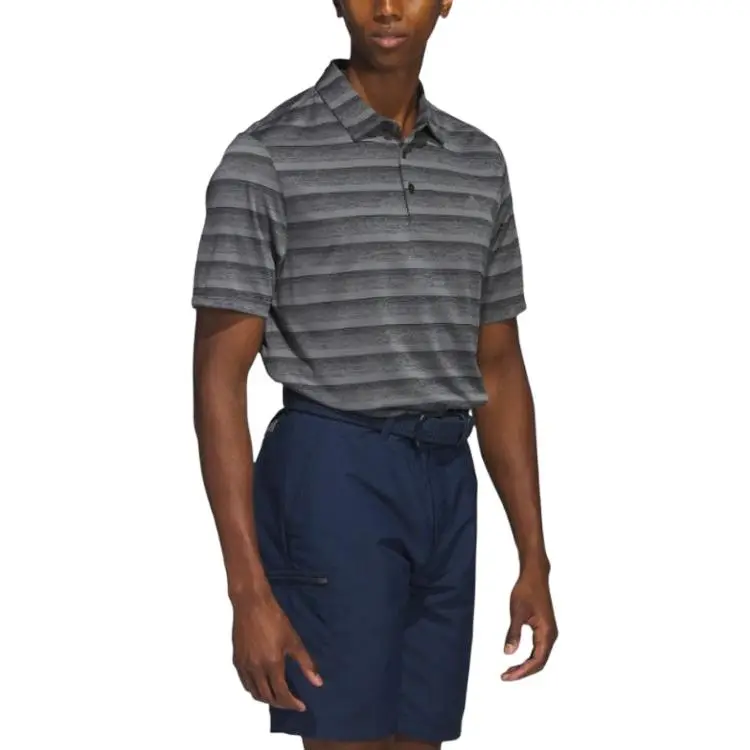 Adidas Polo Shirts Men Black Gray Color-3