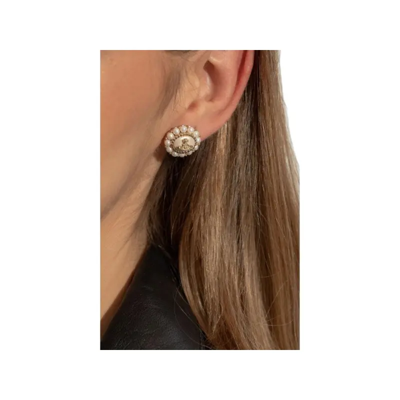 Vivienne Westwood Orb plaque Earrings-4