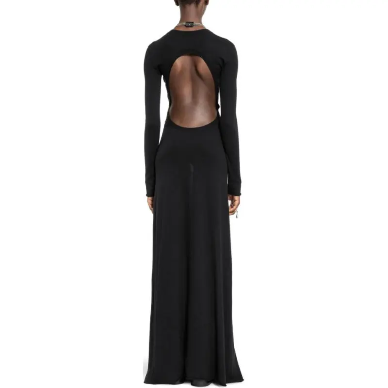 Ann Demeulemeester Long Sleeved Dress Women's Black-1