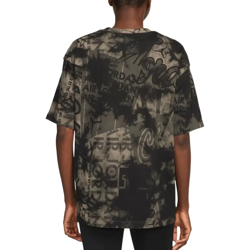 Jordan Heritage T-Shirt Women's Olive Gray/Black-1