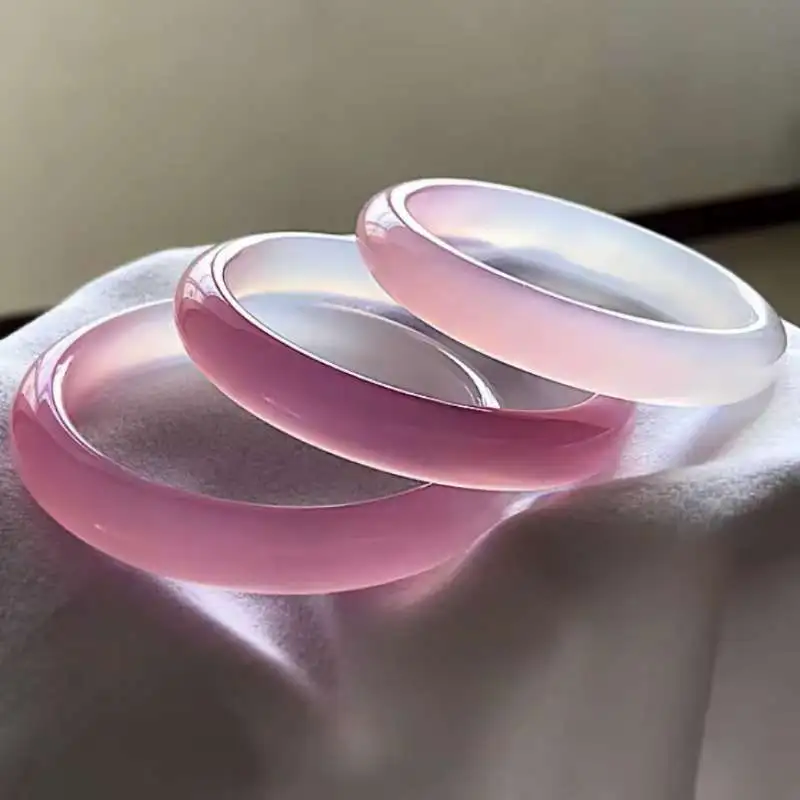 Grace Chalcedony Jade Bangles Women's-5