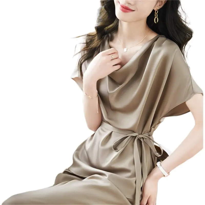 Mo Han Yi Mei Casual Suit Women's Light Coffee-4