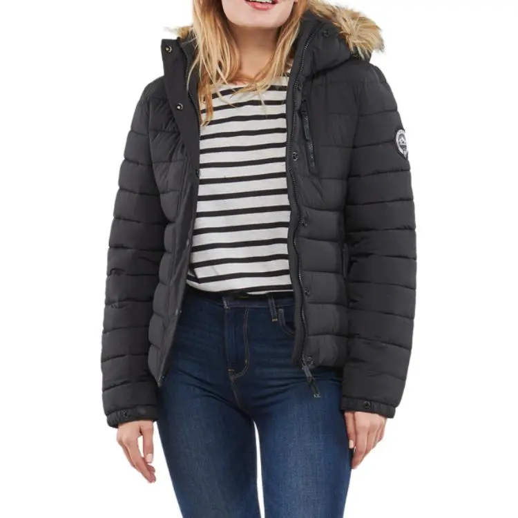 SUPERDRY Jackets Coats Women's Black-4