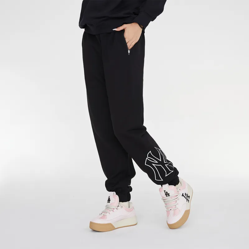 MLB New York Yankees Knitted Sweatpants Unisex Black-3