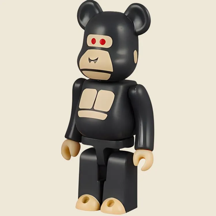 BE@RBRICK x XLARGE LITTLE FRIEND Black Hang Tag Box 100% 7cm-3