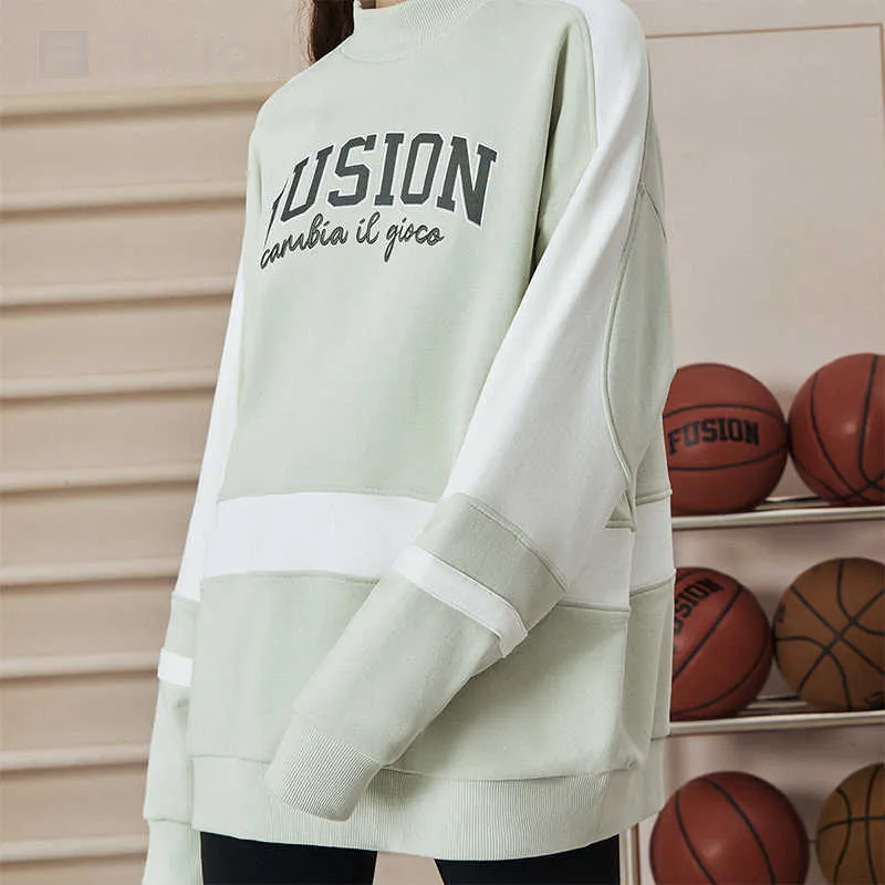 FILA FUSION Sweatshirts Women's Tea Massage Green-4