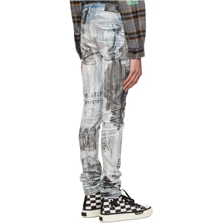 AMIRI Wes Lang Sketch Straight Fit Jeans-4