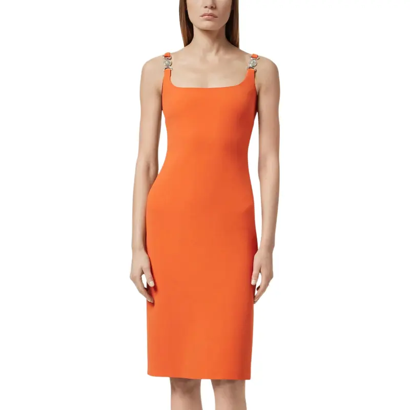 VERSACE Cady Sleeveless Midi Dress-1