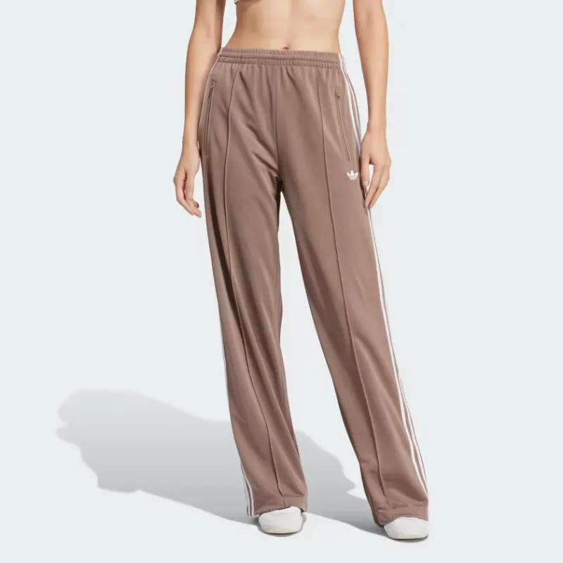 Adidas Women's Adicolor Classic Firebird Loose Track Tracksuit Bottoms Trace Brown-2