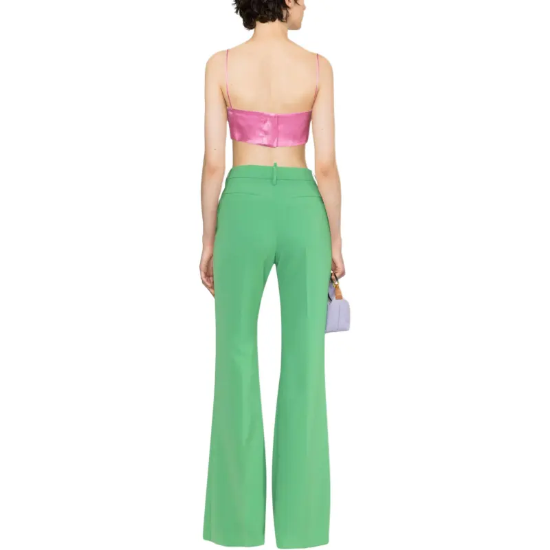 DSQUARED2 Cut out Mesh Detail Flared Trousers-5