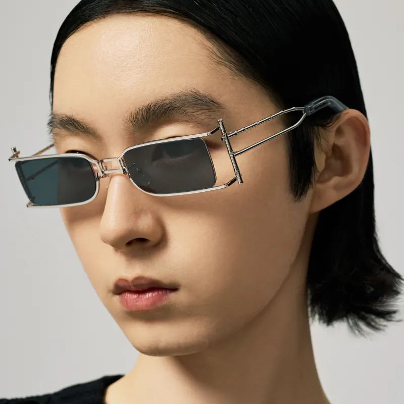 Feng Chen Wang Rectangular Sunglasses Unisex-3