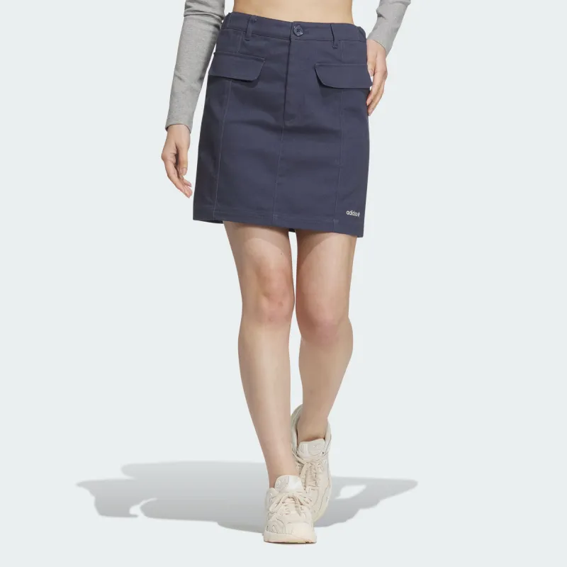 Adidas x DISNEY HDL SKIRT Casual Short Skirts Women's Dark Navy Blue-1