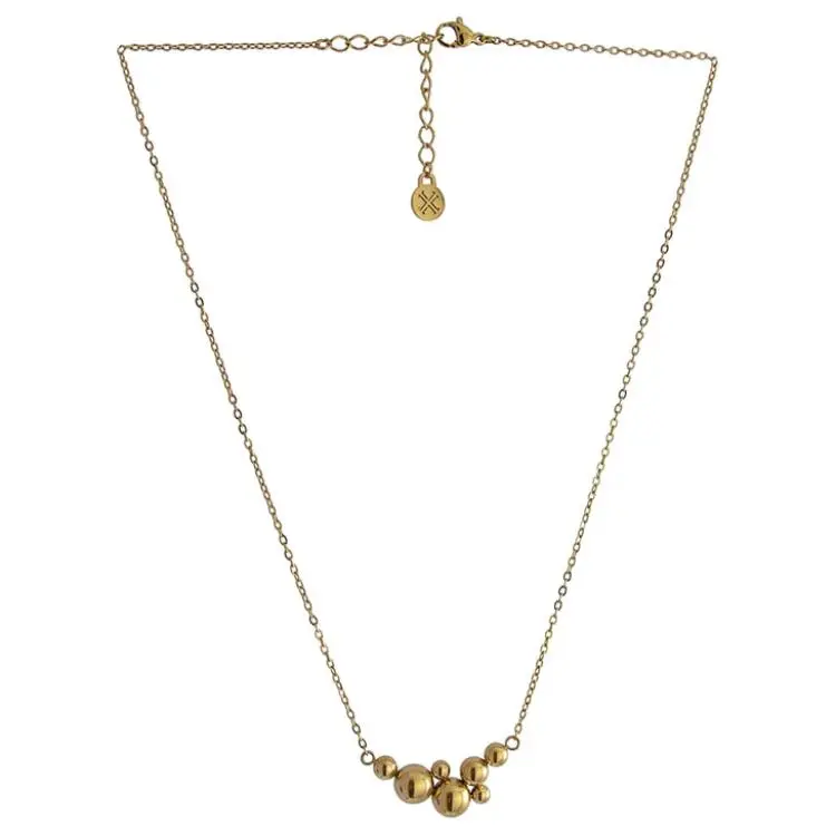 ANARTXY Steel Necklaces Unisex Gold-1