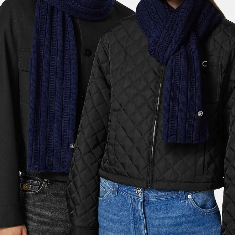 VERSACE Medusa Ribbed knit Scarf-1