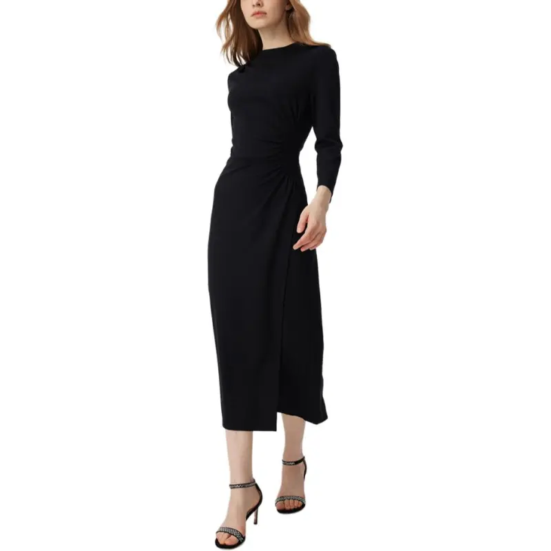 Diane Von Furstenberg SS25 Long-Sleeved Dresses Women's Black-1