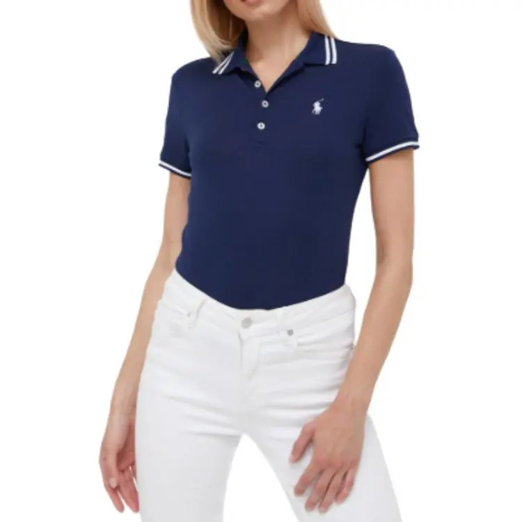 Polo Ralph Lauren SS25 Polo Shirt Women's Marine Blue-2