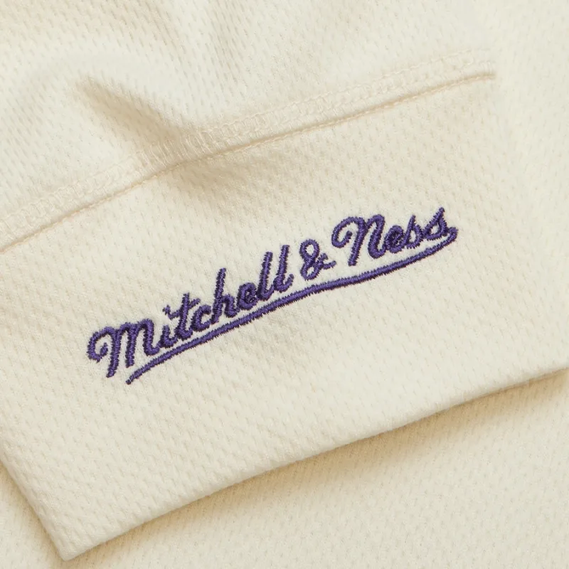 Mitchell & Ness x NBA Los Angeles Lakers T Shirt Men's Cream/Purple-2