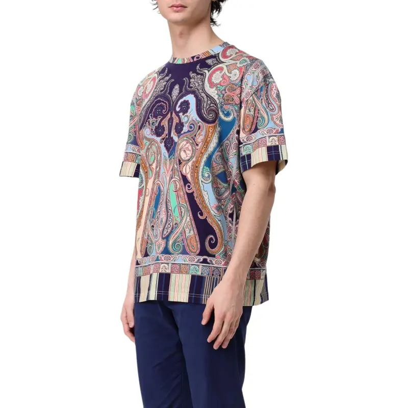 ETRO Paisley Printed Crewneck T Shirt-3