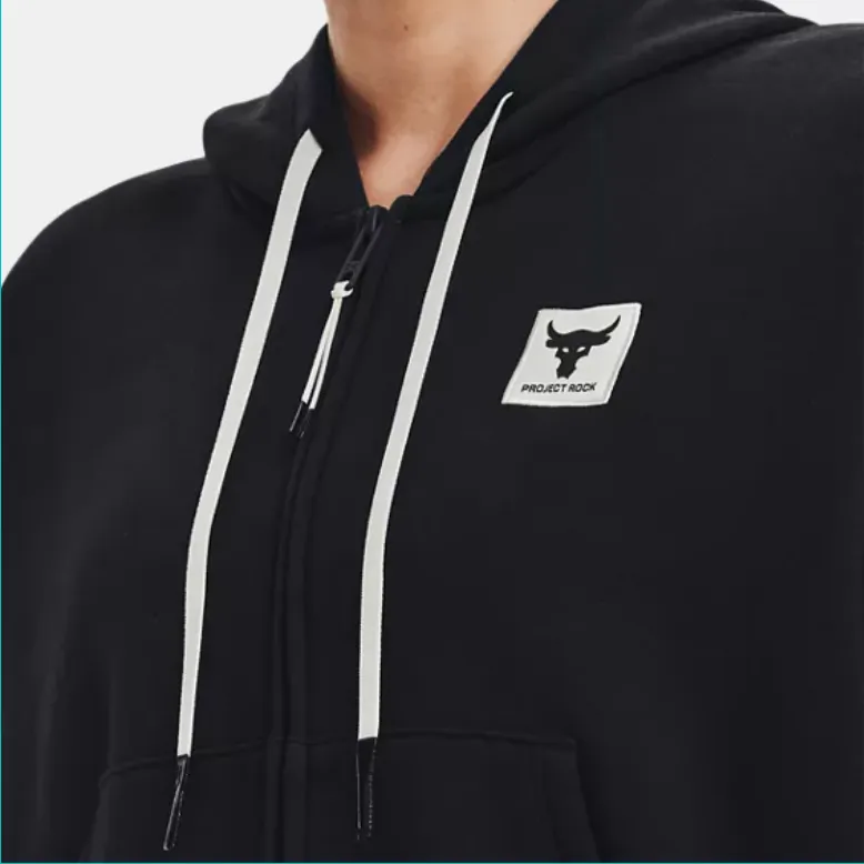 Under Armour Project Rock Fleece Sweatshirt Women's Black-5
