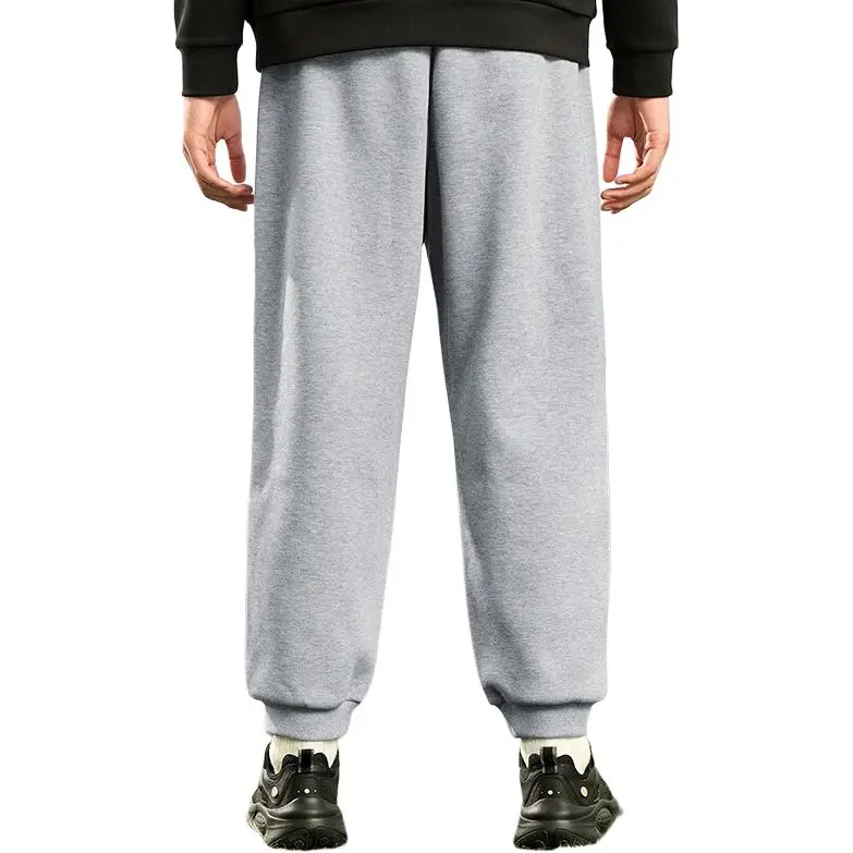 XTEP Knitted Sports Pants Men's Light Heather Gray-4