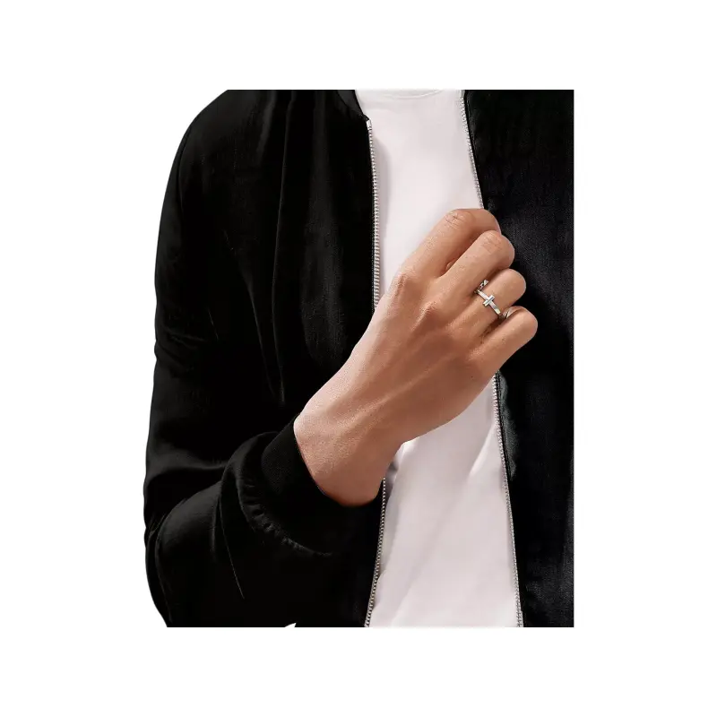 TIFFANY & CO. 18K White Gold Rings Unisex Silver-3