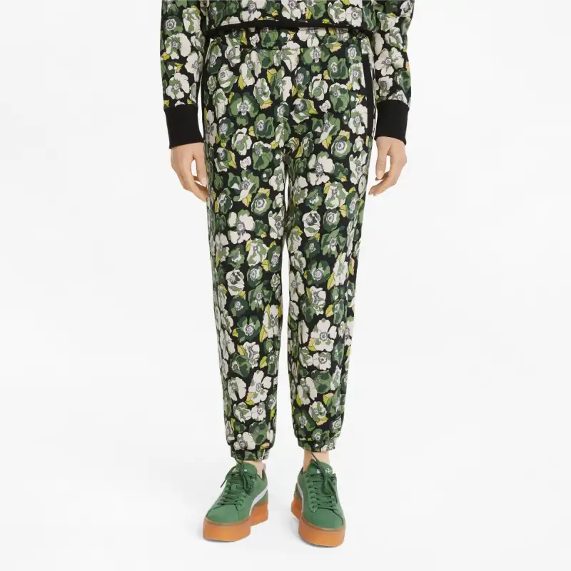PUMA X Liberty Co-branded SS23 Casual Pants Women's Green-2