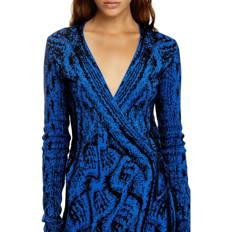 DIESEL FW24 Long Sleeved Dresses Women's Blue-4