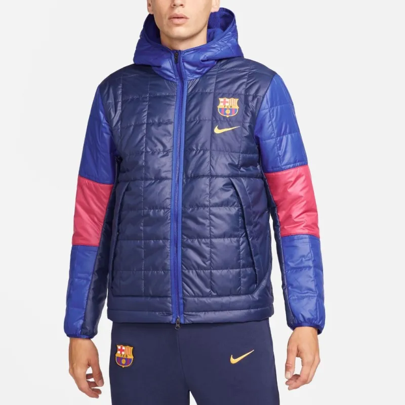 Nike Puffer Jackets Men Navy Blue-2