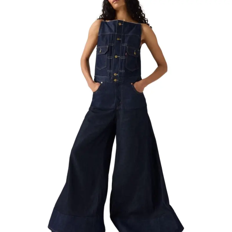 Sacai X Levis Overalls Women's Indigo-3