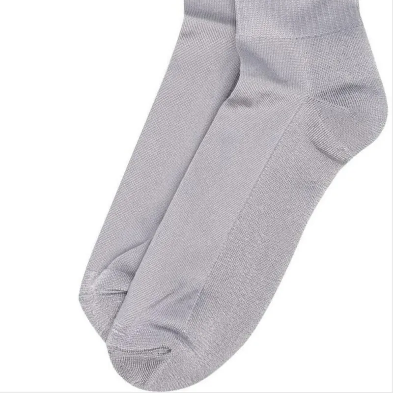 VERSACE Mid Calf Socks Men's 1 Pack Light Gray-4
