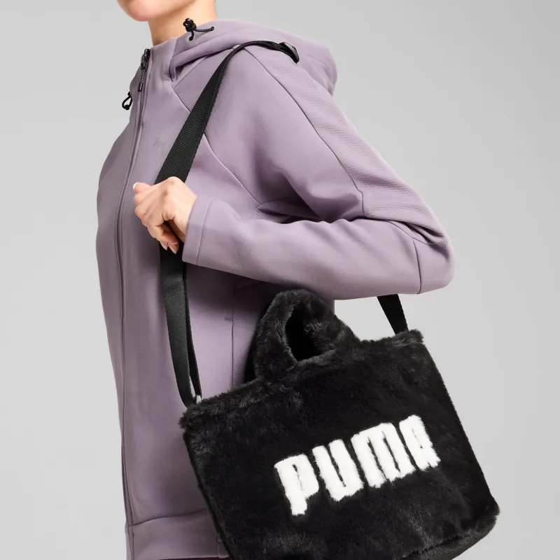 PUMA Polyester Tote Bag Shopping Bag Shoulder Bag Crossbody Bag Handbag Mini Women's Black-2