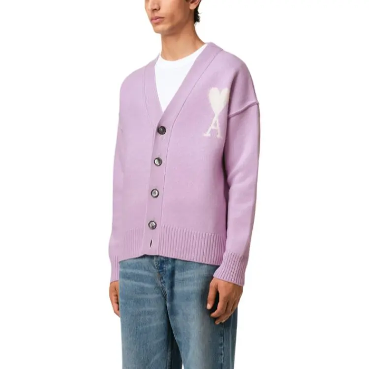 Ami Paris Ami De Coeur Knitted Cardigan-6