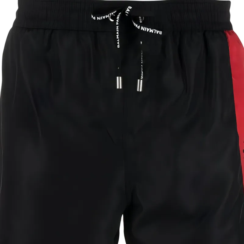 BALMAIN Casual Shorts Men Black-4