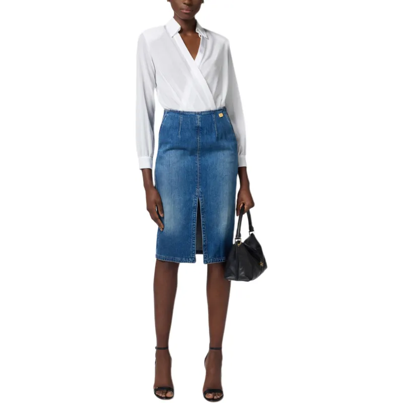 Elisabetta Franchi Draped Wrap Bodysuit-1