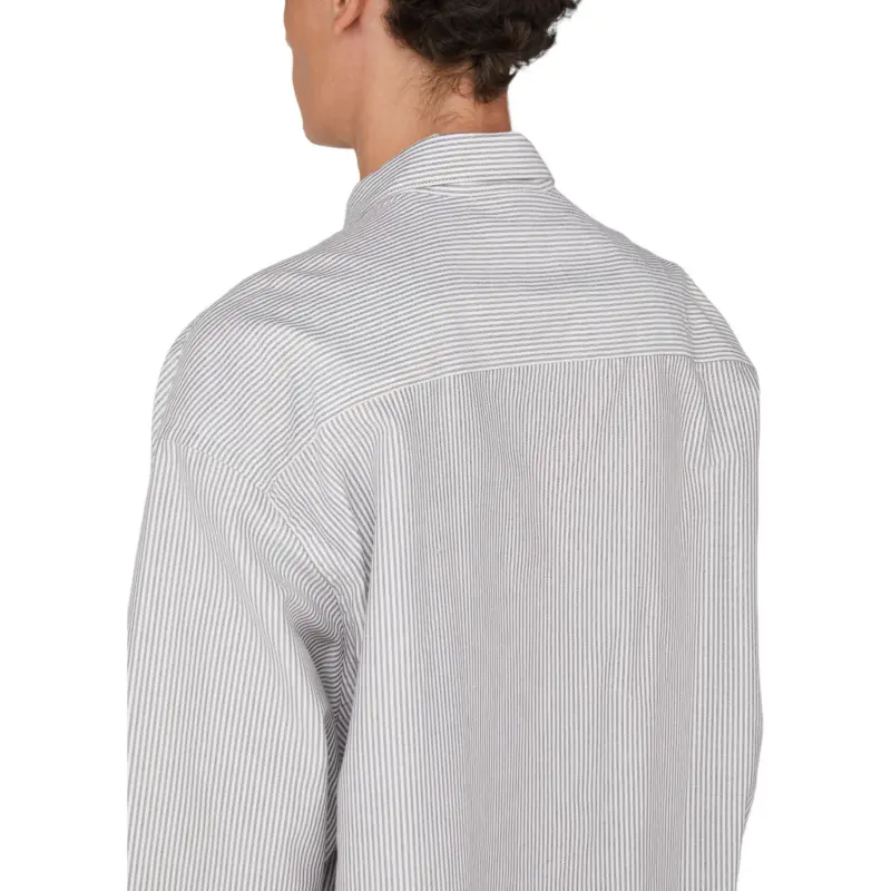 AMIPARIS Paris Ami De Coeur Logo Embroidered Striped Shirt-4