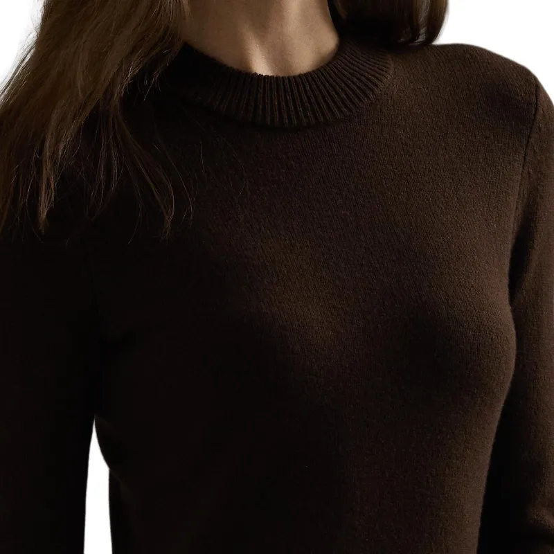 LAUREN RALPH LAUREN FW24 Long Sleeved Dress Women's Circuit Brown-4