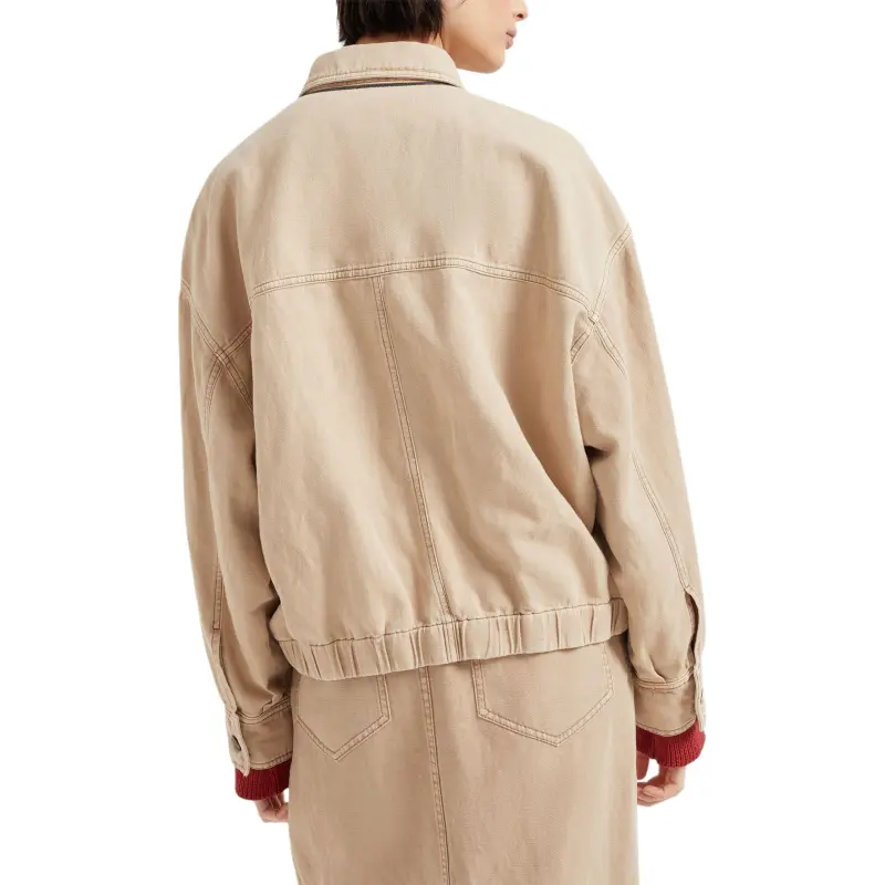 Brunello Cucinelli Monili Embellished Elastic Waistband Jacket-3